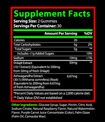 Shilajit Gummies with Ashwagandha