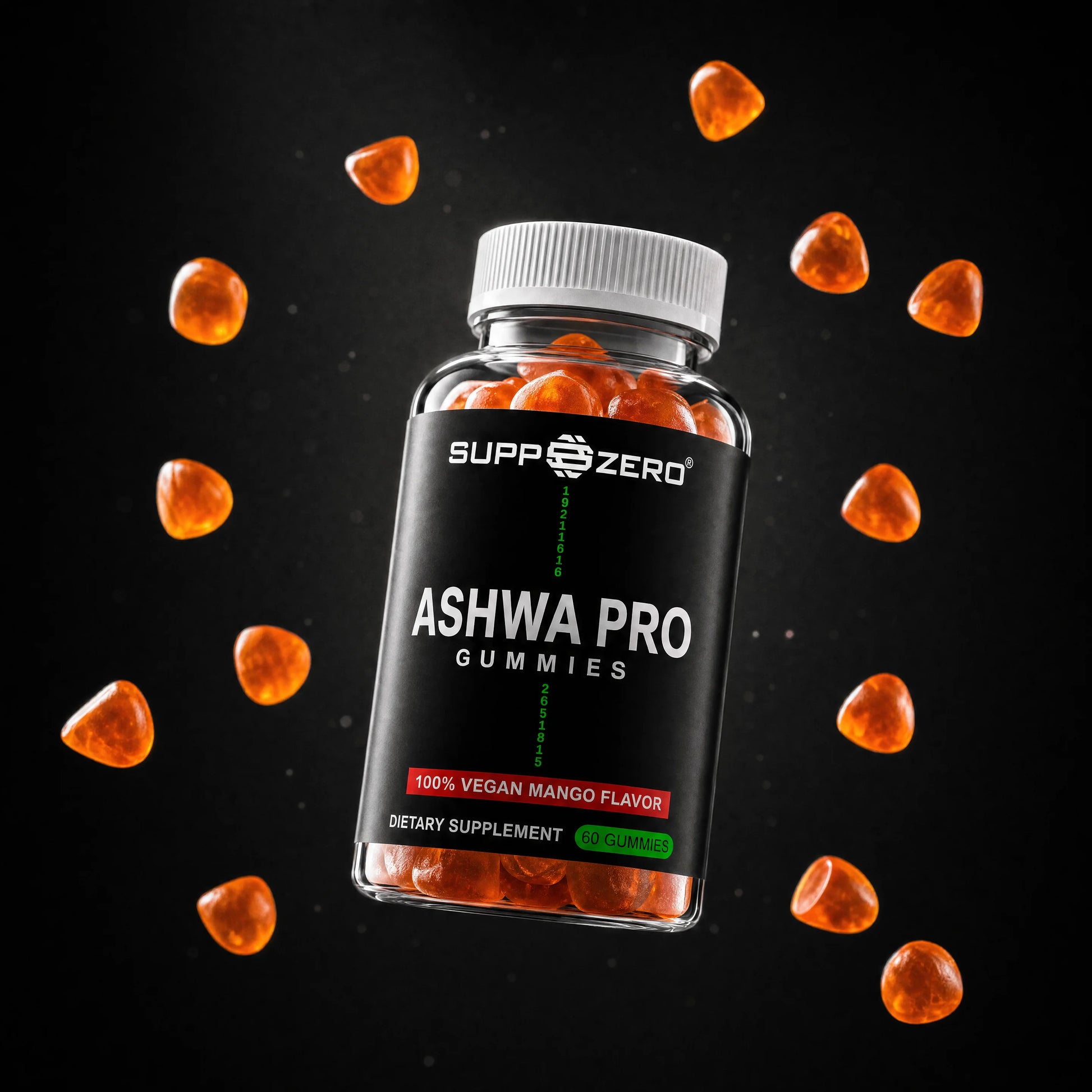 Ashwagandha + Vitamin B6 Vegan Gummies EU-1