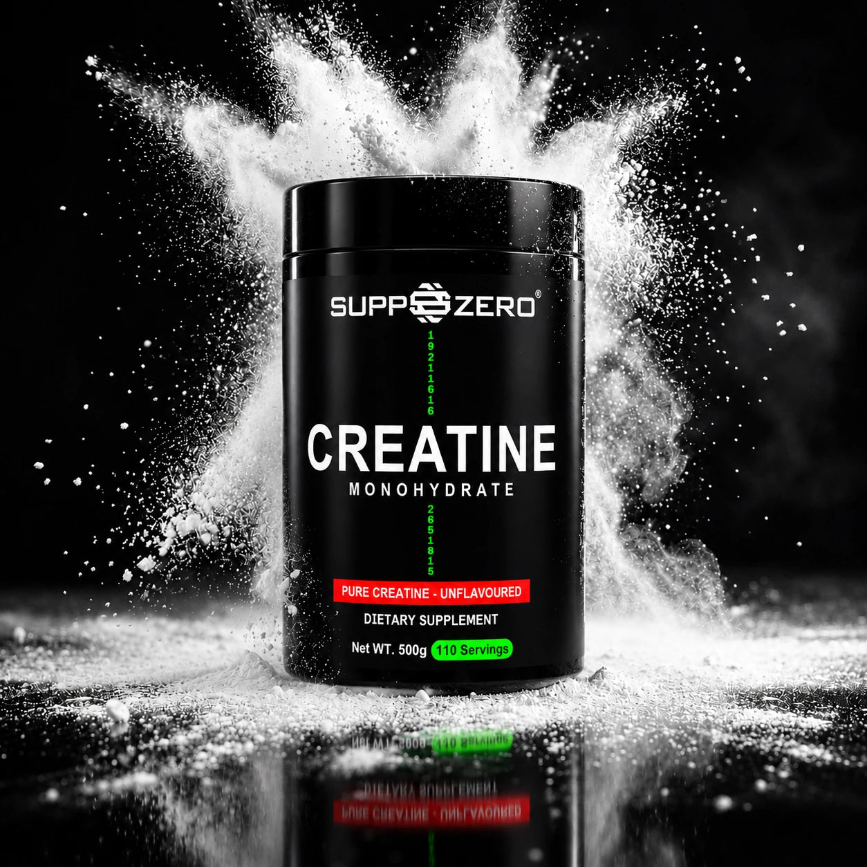 SUPPZERO Creatine Monohydrate - 500g EU-1