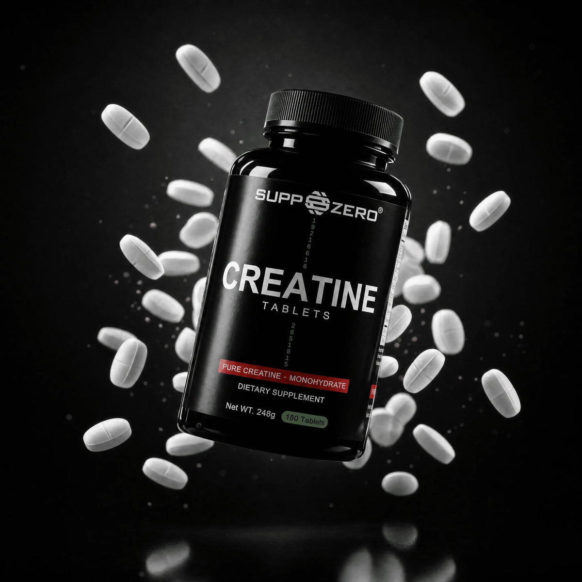 Creatine Monohydrate – 180 vegan tablets EU