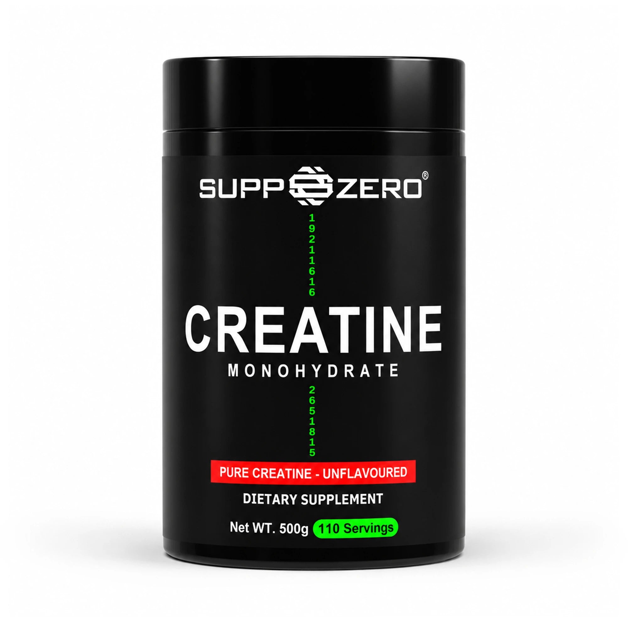 SUPPZERO Creatine Monohydrate - 500g EU-2