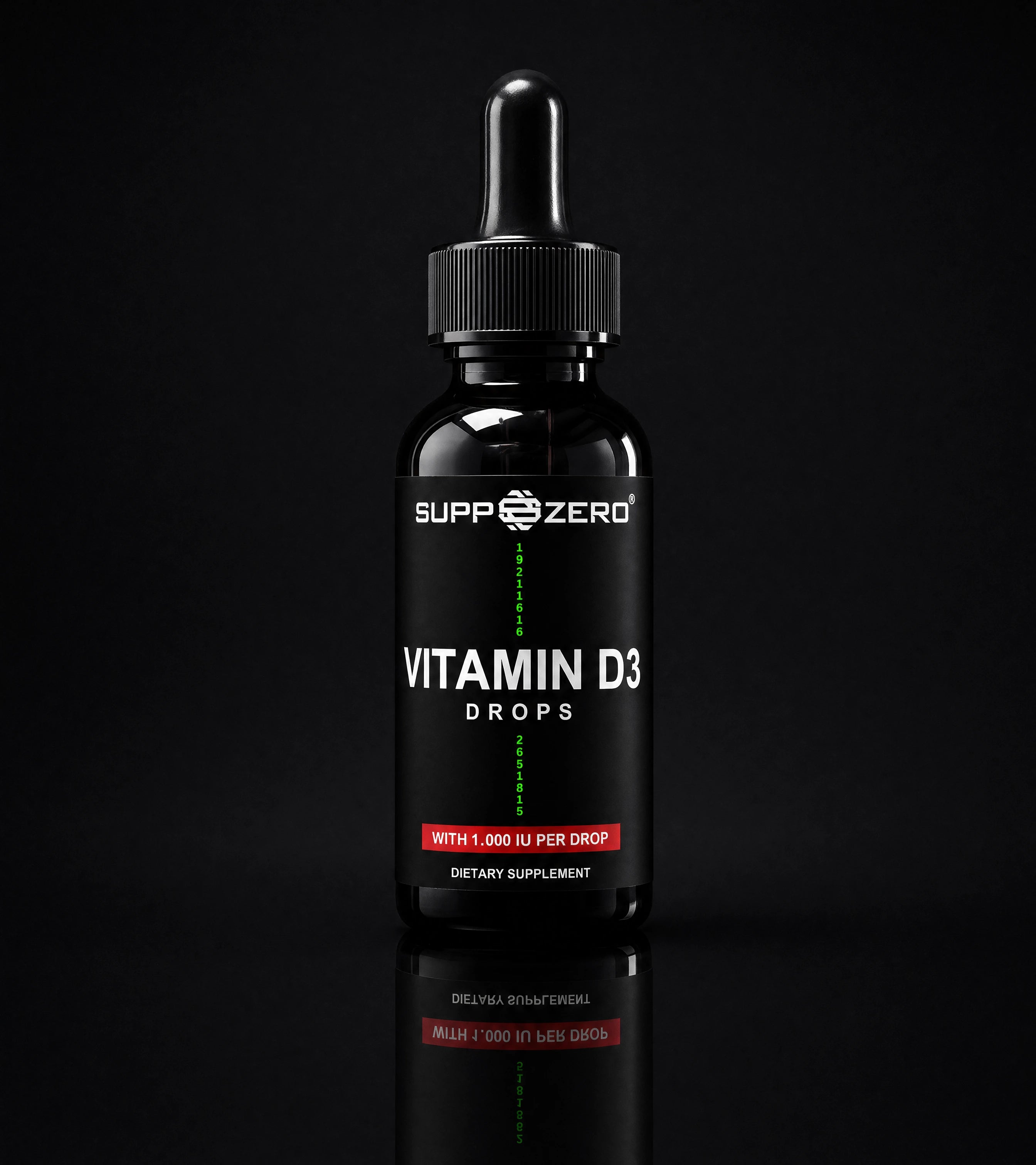Vitamin D3 + K2 – 1.700 drops (1,000 IU) EU