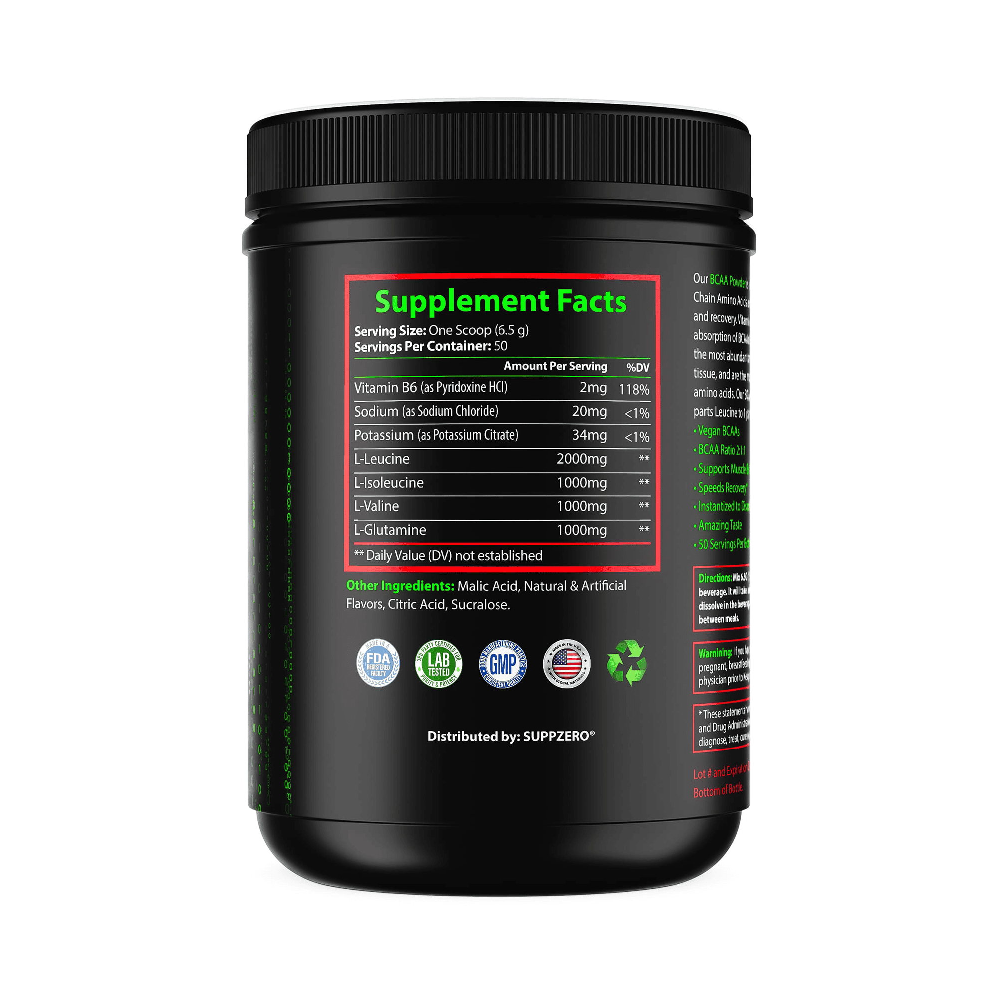 BCAA Amino Acids (Lemon Lime)