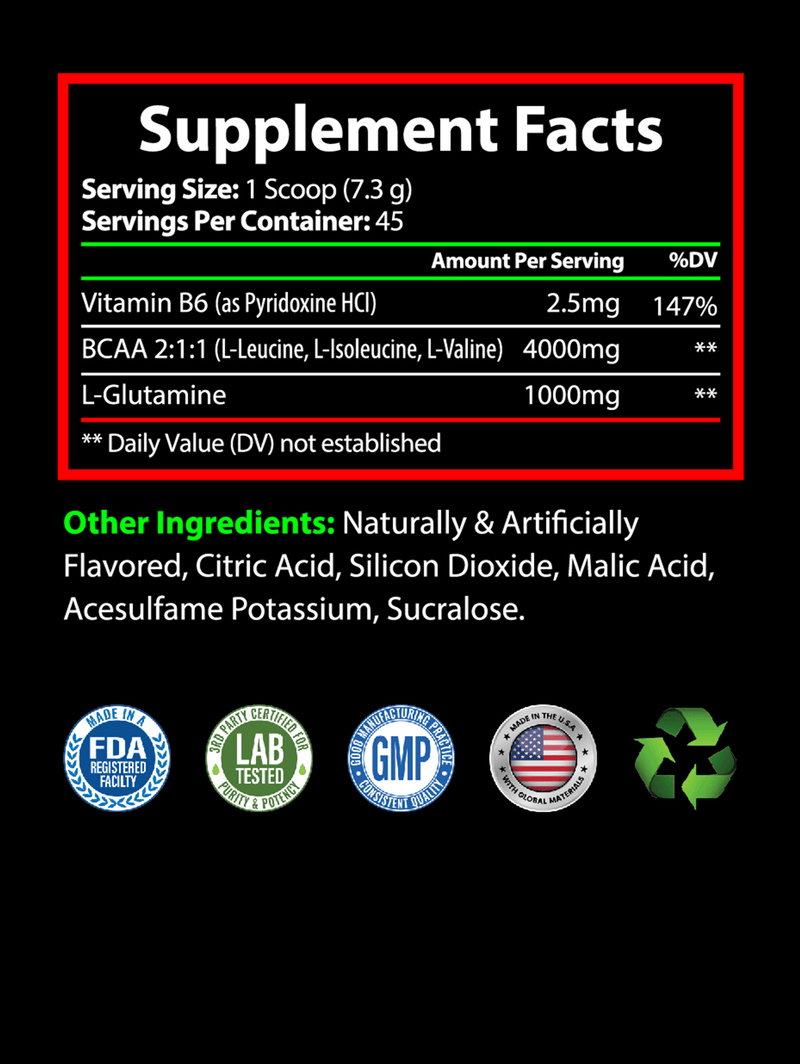 BCAA 2:1:1 Shock Powder (Watermelon)-3