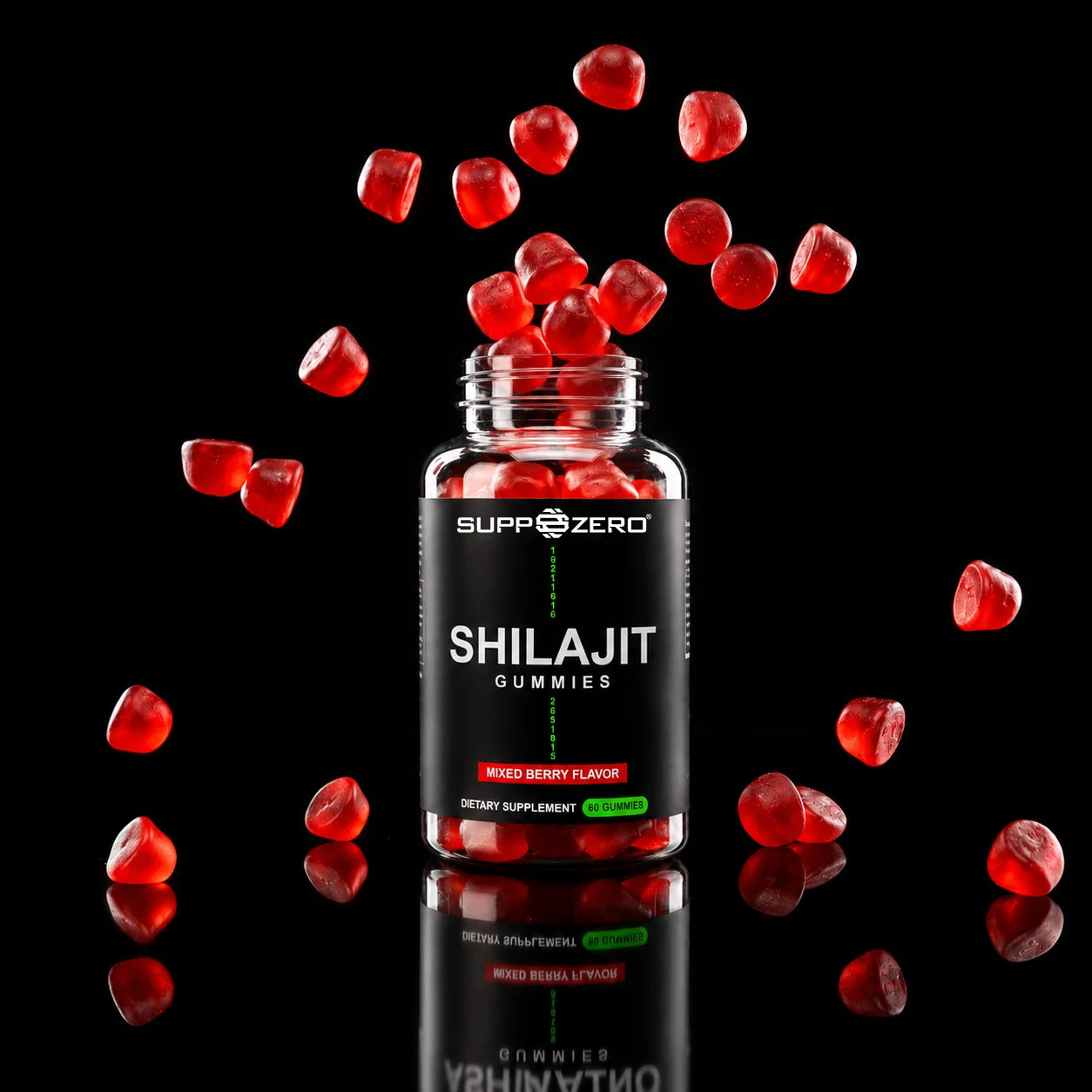Premium Shilajit Gummies 1000 + Vitamins C, B6, B12 EU