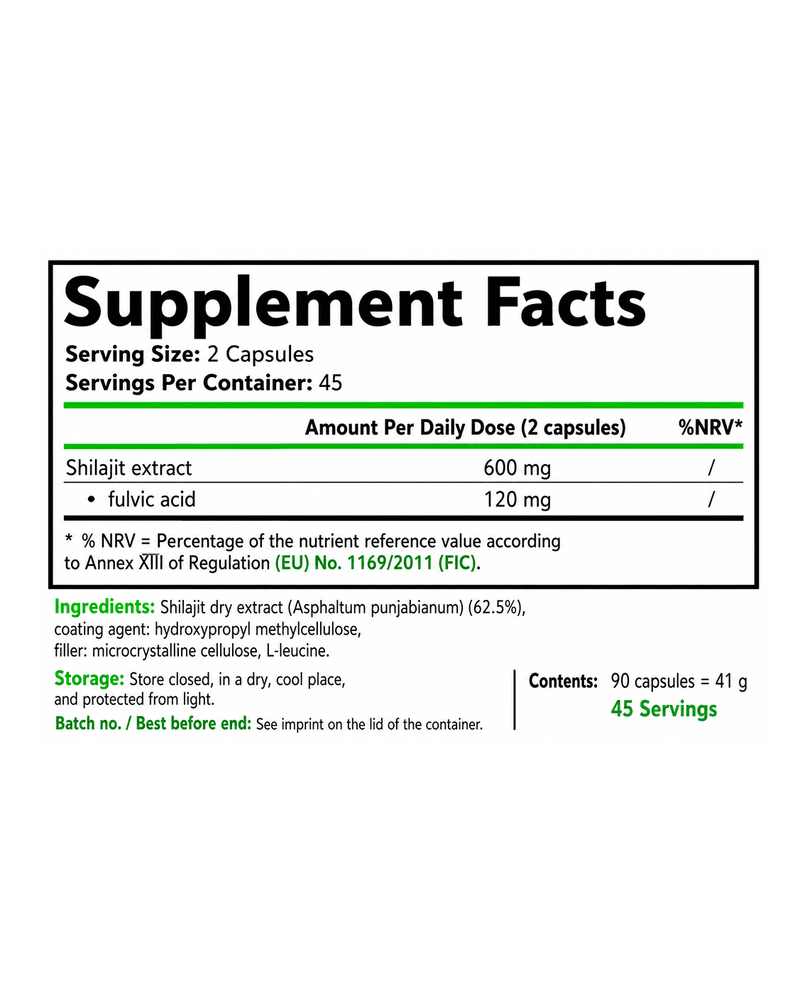 Shilajit Support 90 Capsules EU-3