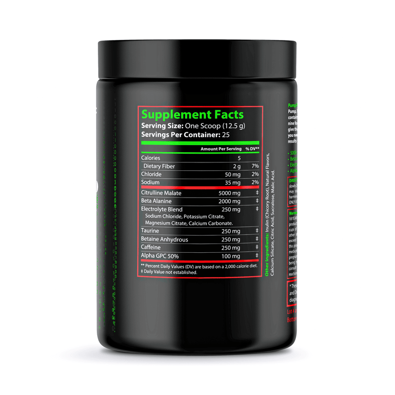 PUMP Pre-Workout SSJ3 (Citrus Blast)-2