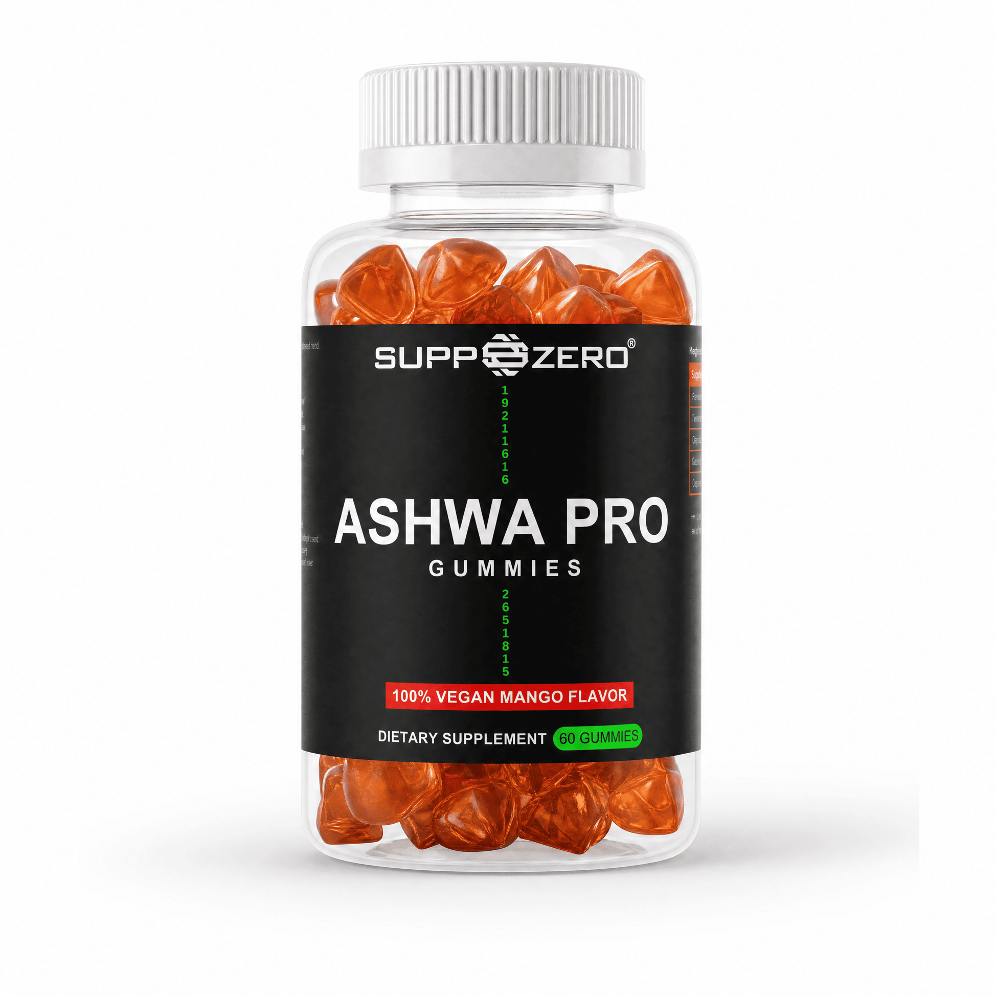 Ashwagandha + Vitamin B6 Vegan Gummies EU-2
