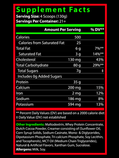 MASS GAINER (Chocolate Milkshake) Low Sugar-3