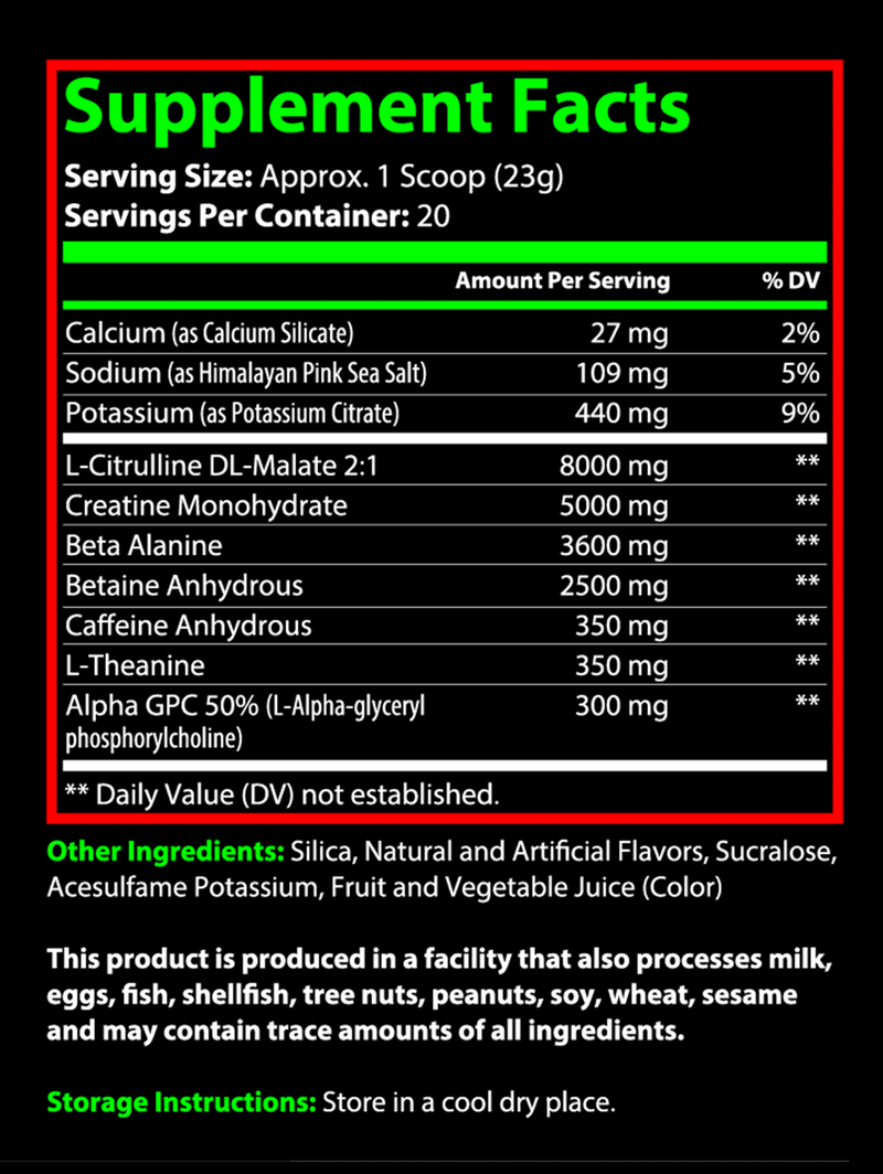 SUPPZERO® Pre-Workout with Creatine-3